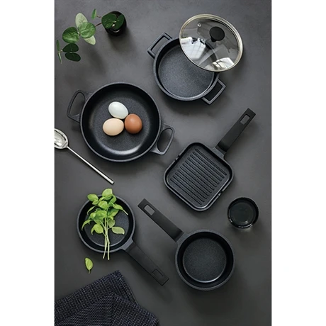 Poêle Grill Mini 14 X 14 Cm 4 Poêle Grill Mini 14 X 14 Cm – Image 2