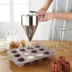 Lot Poêle 7 Blinis Et Entonnoir à Piston 9 Lot Poêle 7 Blinis Et Entonnoir à Piston -Cuisine À La Maison 119025 2 1 Lot poele 7 blinis et entonnoir a piston Mathon