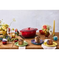 Le Creuset Cocotte Fonte Ovale Cerise 27 Cm -Cuisine À La Maison 213196 2 2 Cocotte fonte ovale cerise 27 cm Le Creuset