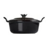Le Creuset Cocotte Fonte Ronde Plume 24 Cm 2,4 L Noir -Cuisine À La Maison 21607 0 1 Cocotte fonte ronde Plume 24 cm 2 4 L noir Le Creuset