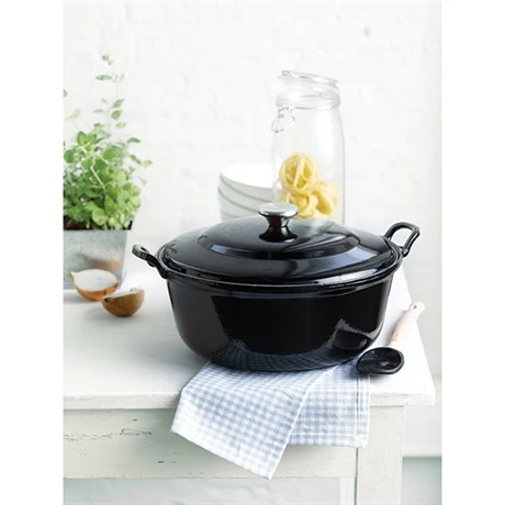 Le Creuset Cocotte Fonte Ronde Plume 24 Cm 2,4 L Noir 4 Le Creuset Cocotte Fonte Ronde Plume 24 Cm 2,4 L Noir – Image 2