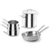 Batterie De Cuisine Tout Inox : 3 Casseroles, 2 Poêles Et 1 Marmite Chef Classic -Cuisine À La Maison 279172 0 1 Batterie de cuisine tout inox 3 casseroles 2 poeles et 1 marmite Chef Classic Lacor