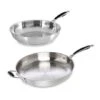 Lot De 2 Poêles Tout Inox Excell’Inox 28 Et 32 Cm 2 Lot De 2 Poêles Tout Inox Excell’Inox 28 Et 32 Cm -Cuisine À La Maison 279232 0 1 Lot de 2 poeles tout inox Excell Inox 28 et 32 cm Mathon