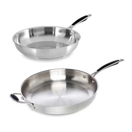Lot De 2 Poêles Tout Inox Excell’Inox 28 Et 32 Cm 3 Lot De 2 Poêles Tout Inox Excell’Inox 28 Et 32 Cm