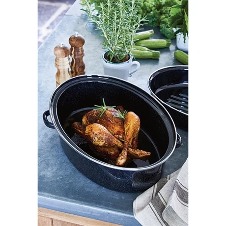 Cocotte Roaster 38 Cm Acier émaillé 4 Cocotte Roaster 38 Cm Acier émaillé – Image 2