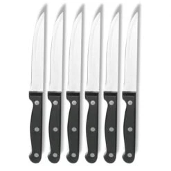 6 Couteaux à Steak Lame Lisse
