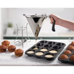 Entonnoir Piston 2 L En Inox -Cuisine À La Maison 573043 2 1 Entonnoir piston 2 L en inox Lacor