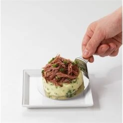 Lot 3 Cercles De Présentation En Inox Avec Poussoir + 3 Supports -Cuisine À La Maison 57986 2 4 Lot 3 cercles de presentation en inox avec poussoir 3 supports Mathon