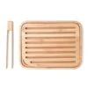 Planche à Pain Et Pince à Toast Bambou 26 Cm 2 Planche à Pain Et Pince à Toast Bambou 26 Cm -Cuisine À La Maison 601013 0 1 Planche a pain et pince a toast bambou 26 cm Pebbly