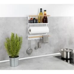 Étagère De Cuisine Magnétique Blanche -Cuisine À La Maison 603140 2 3 Etagere de cuisine magnetique blanche Wenko by Maximex