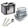 Kit Sac Isotherme, Set De Couverts Et 3 Lunch Box En Inox 2 Kit Sac Isotherme, Set De Couverts Et 3 Lunch Box En Inox -Cuisine À La Maison 619007 0 1 Kit sac isotherme set de couverts et 3 lunch box en inox