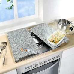 Set 2 Couvre-plaques Protection Motifs Granit -Cuisine À La Maison 62342 4 5 Set 2 couvre plaques protection motifs Granit Wenko by Maximex