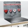 Protection Murale En Verre Coeurs
