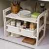 Rangement Sous évier Extensible 2 Rangement Sous évier Extensible -Cuisine À La Maison 653463 0 4 Rangement sous evier extensible