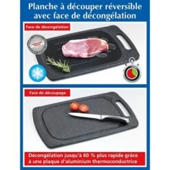 Planche à Découper Et Décongeler Réversible -Cuisine À La Maison 653520 4 3 Planche a decouper et decongeler reversible Wenko by Maximex