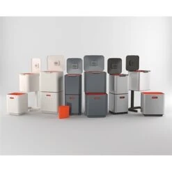 Joseph Joseph Poubelle Totem Pierre 40 L - 2 Compartiments 20 L -Cuisine À La Maison 658000 2 2 Poubelle Totem Pierre 40 L 2 compartiments 20 L Joseph Joseph