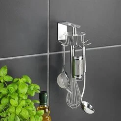 Carrousel Porte-ustensiles En Acier Inoxydable -Cuisine À La Maison 673168 2 1 Carrousel porte ustensiles en acier inoxydable Wenko by Maximex