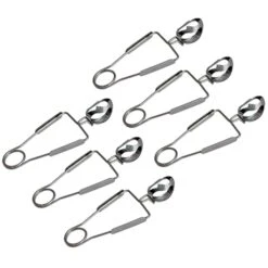 Lot De 6 Pinces à Escargot Inox