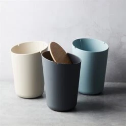 Poubelle Fibre Bambou Gris Avec Couvercle 14,4 X 20,6 Cm -Cuisine À La Maison 690006 2 1 Poubelle fibre bambou gris avec couvercle 14 4 x 20 6 cm Point Virgule