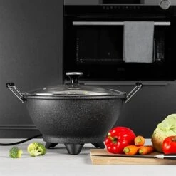 Princess Wok électrique 7 L 1400 W 01.162389.01.001 -Cuisine À La Maison 718001 2 2 Wok electrique 7 L 1400 W 01 162389 01 001 Princess