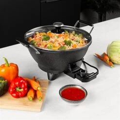 Princess Wok électrique 7 L 1400 W 01.162389.01.001 -Cuisine À La Maison 718001 3 2 Wok electrique 7 L 1400 W 01 162389 01 001 Princess