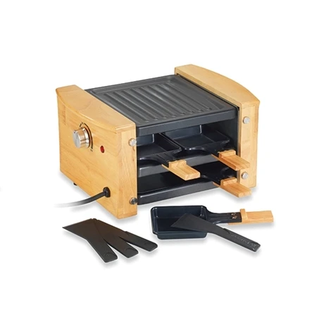Raclette Grill 4 Poêlons 650 W Bois 4 Raclette Grill 4 Poêlons 650 W Bois – Image 2