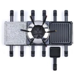 LIVOO Appareil à Raclette Fondue 12 Personnes 1650 W -Cuisine À La Maison 780211 2 3 Appareil a raclette fondue 12 personnes 1650 W Livoo