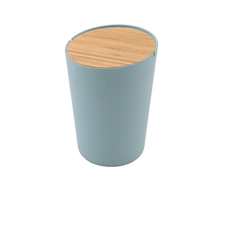 Poubelle Fibre De Bambou Coloris Bleu 3 Poubelle Fibre De Bambou Coloris Bleu